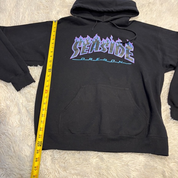 Oregon Coast SEASIDE Surf shop SWEATSHIRT PULLOVER HOODIE Skateboarding LG - Picture 2 of 7